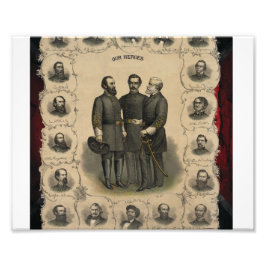 Foto 🎖️ ⚔️ 1860 Héroes de la Guerra Civil Estados Unid