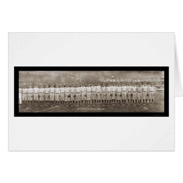 Foto 1909 del club de los Pittsburgh Pirates (Anverso (Horizontal))