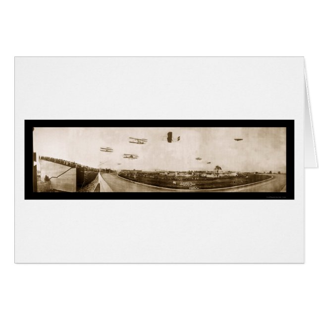 Foto 1910 de Indianapolis del aeroplano (Anverso (Horizontal))