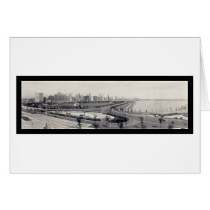 Foto 1938 de la orilla del lago de Chicago