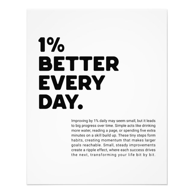 Foto 1% mejor cada día de motivación (Frente)