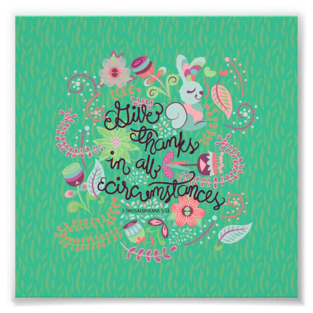 Foto 1 Tesalónica 5:18 Dé Gracias En Todo El Circunstán (Frente)