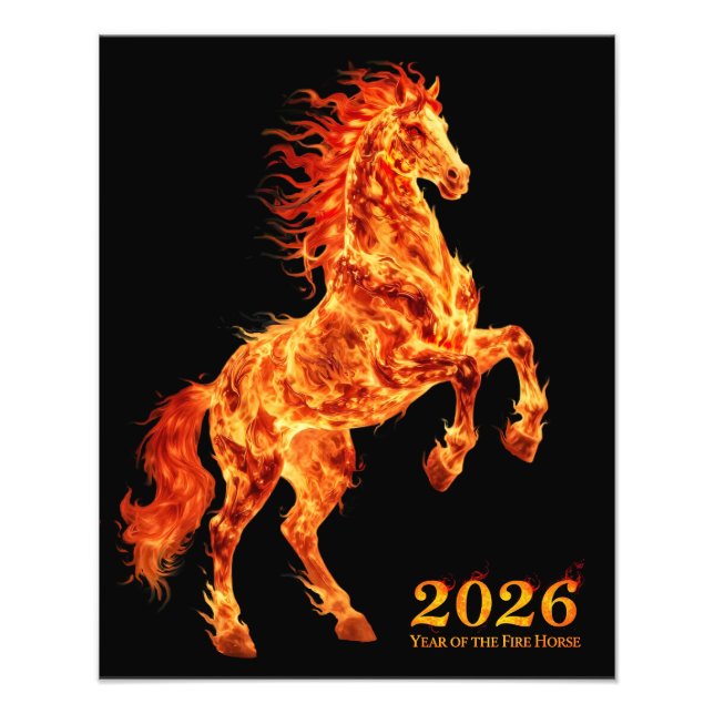 Foto 2026 Year of the Fire Horse (Frente)