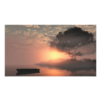 Foto 30" x 24" paper poster: "Misty Island" image