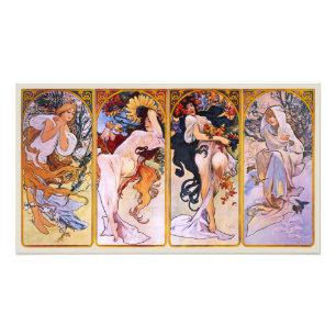 Foto 4 Estaciones de Alphonse Mucha, Arte Antiguo Moder
