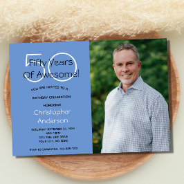 Foto 50.ª invitación a la fiesta de cumpleaños por