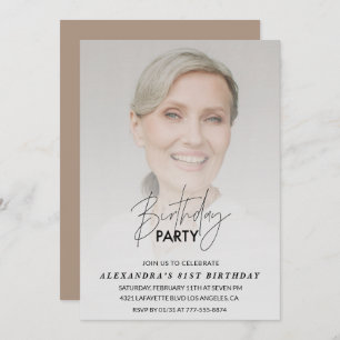 Foto 81ª invitación de cumpleaños Fiesta de cumple