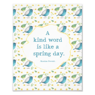 Foto 8x10 impresión - cita sobre amabilidad