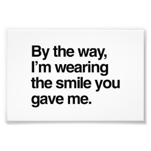 Foto A propósito, estoy llevando la sonrisa que usted