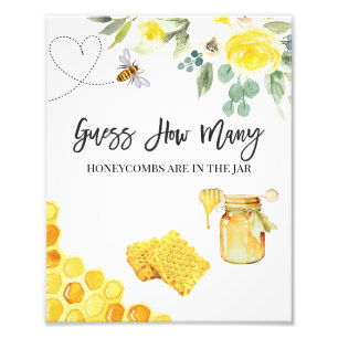 Foto Abeja amarillo floral adivina cuántos Rótulos de H