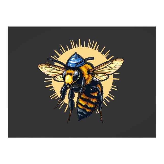 Foto Abeja Conservación de Hanukkah Judío Kippah (Frente)
