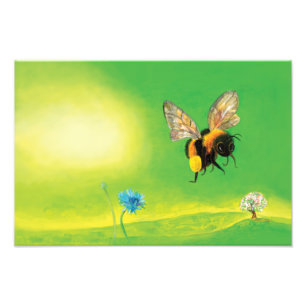 Foto Abeja de burbujas sobrevolando un Ilustracion prad