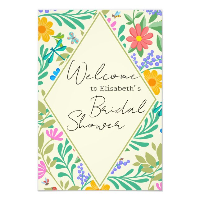 Foto Abeja de miel, galimatías, mariposa, libélula y fl (Frente)