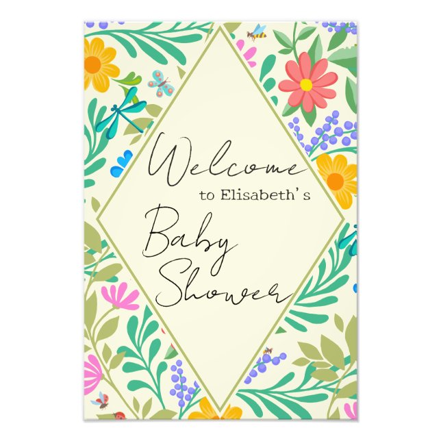 Foto Abeja de miel, galimatías, mariposa, libélula y fl (Frente)