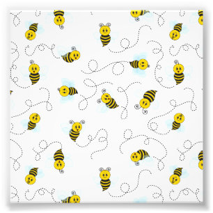 Foto Abejorro volando abeja amarilla negra