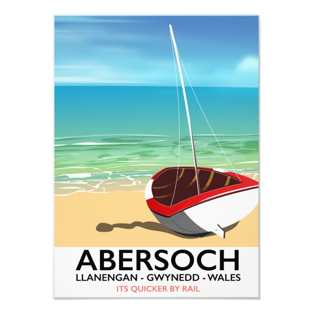 Foto Abersoch, cartel de viaje de Llanengan Wales (Frente)