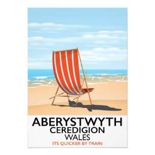 Foto Aberystwyth Afiche de viajes a la costa de Gales