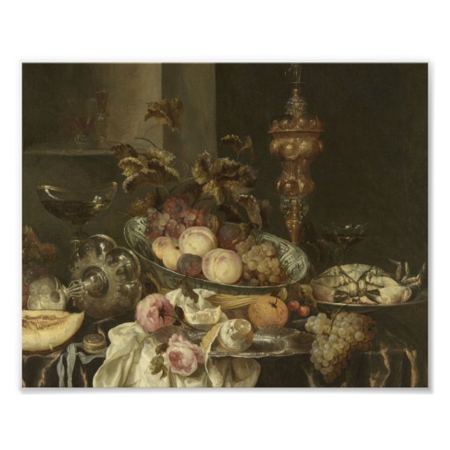 Foto Abraham Hendricksz Van Beyeren - Still Life, 1680 (Frente)