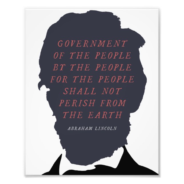 Foto Abraham Lincoln Silhouette (Frente)