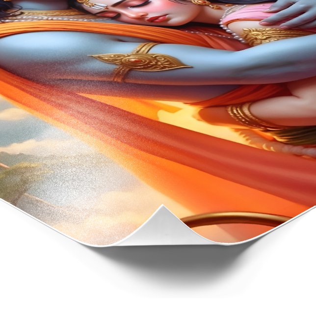 Foto Abrazo divino: Unión de Ram y Sita (Esquina)