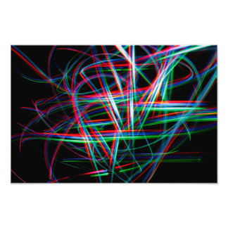 Foto Abstract colourful light streaks