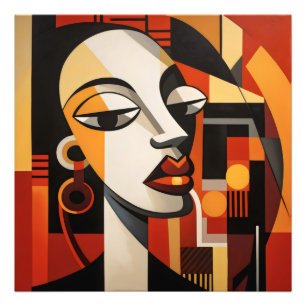 Foto Abstract Cubism Woman