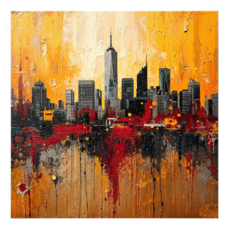 Foto Abstract New York City Skyline