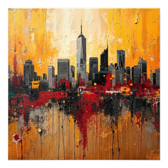 Foto Abstract New York City Skyline (Frente)