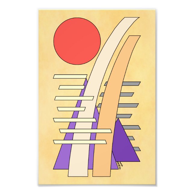 Foto Abstract Sun, Shadows, Reflections, and Structures (Frente)