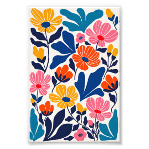 Foto Abstracto Floral Contemporáneo Inspirado en Matiss