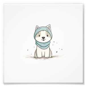 Foto Acogedor Ilustracion Husky - Cachorro adorable en 