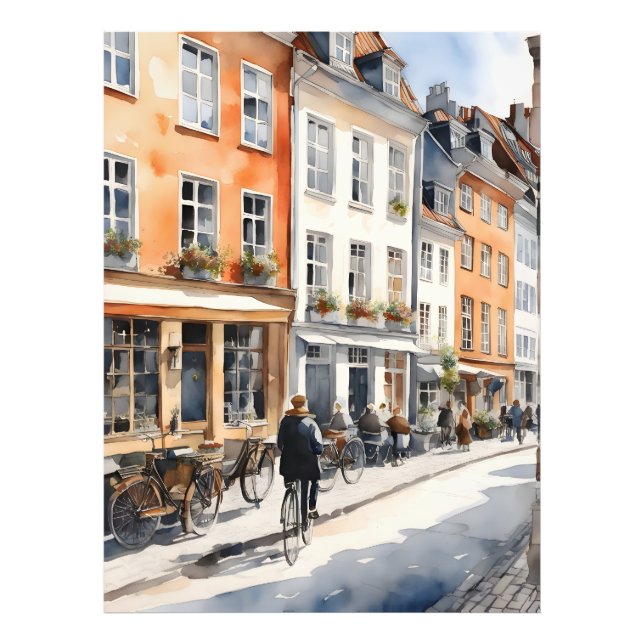 Foto acuarela de Copenhague (Frente)