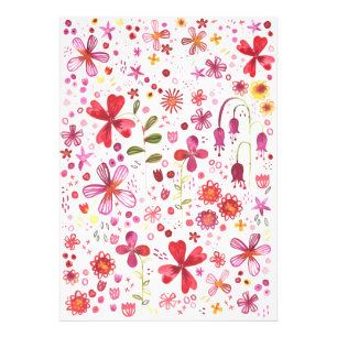 Foto Acuarela de flores silvestres