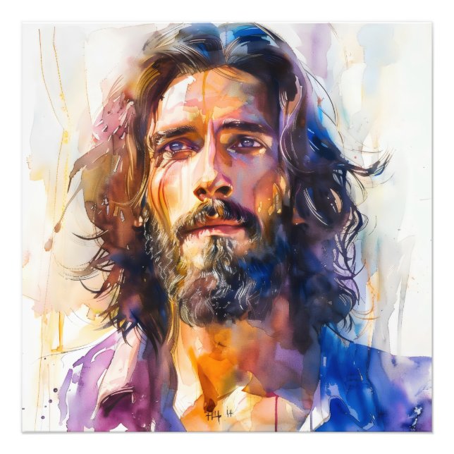 Foto Acuarela Jesucristo (Frente)