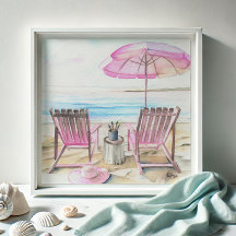 Acuarela por la línea costera 2