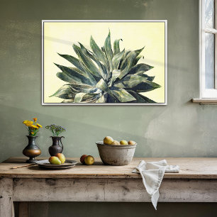 Foto Acuarela tropical Botánica Imprimir agave moderna