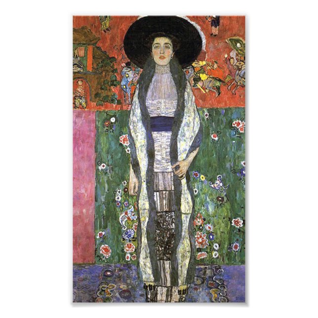 Foto Adele Bloch por Gustav Klimt art nouveau art (Frente)