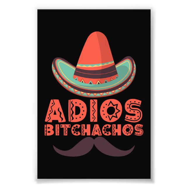 Foto Adiós bitchachos Sombrero retro Cinco de mayo (Frente)