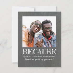 Foto Adorable y Simple ¿Quieres Ser Mi Padrino