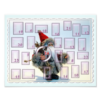 Foto adventskalender con barbudo nikolaus