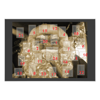 Foto adventskalender con nikolaus