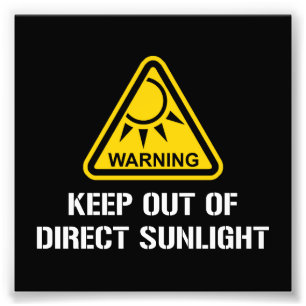 Foto ADVERTENCIA - guarde fuera de luz del sol directa