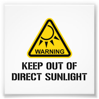 Foto ADVERTENCIA - Mantener fuera de la luz solar direc