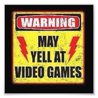 Foto Advertencia: Puede gritar en los videojuegos