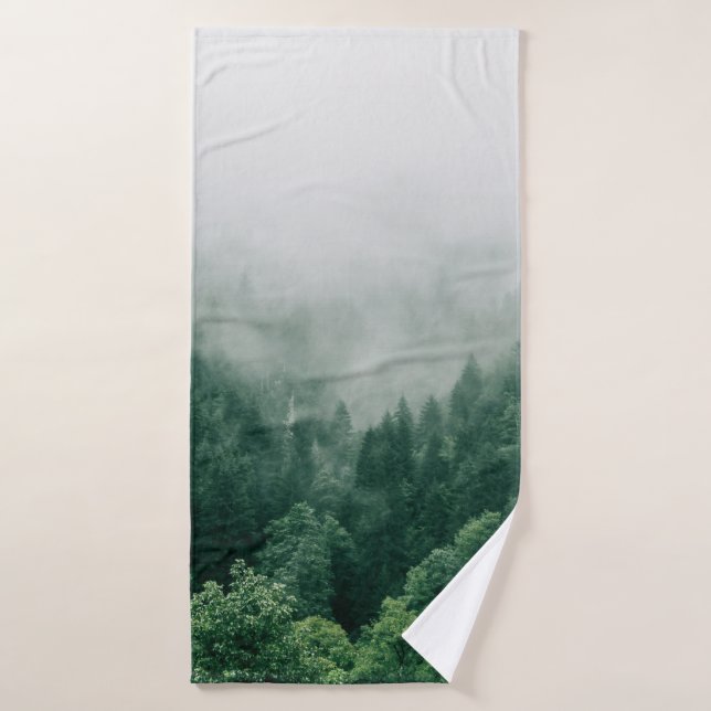 FOTO AÉREA DE ÁRBOLES VERDES (Toalla de baño)
