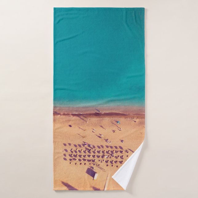FOTO AÉREA DE SEASHORE (Toalla de baño)