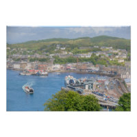 Aeródromo del puerto de Oban desde la colina Pulpi