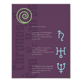 Foto Affiche Chronos, Éon y Kairos
