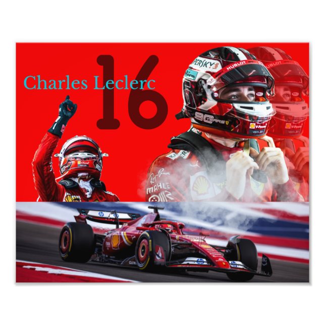 Foto Affiche de Charles Leclerc (Frente)