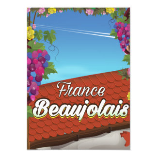 Foto Afiche de Beaujolais France para viajes de vino